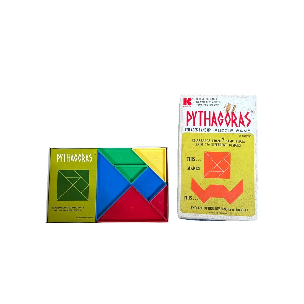 Vintage Puzzle‎ Pythagoras Game By Kohner USED Good Condition